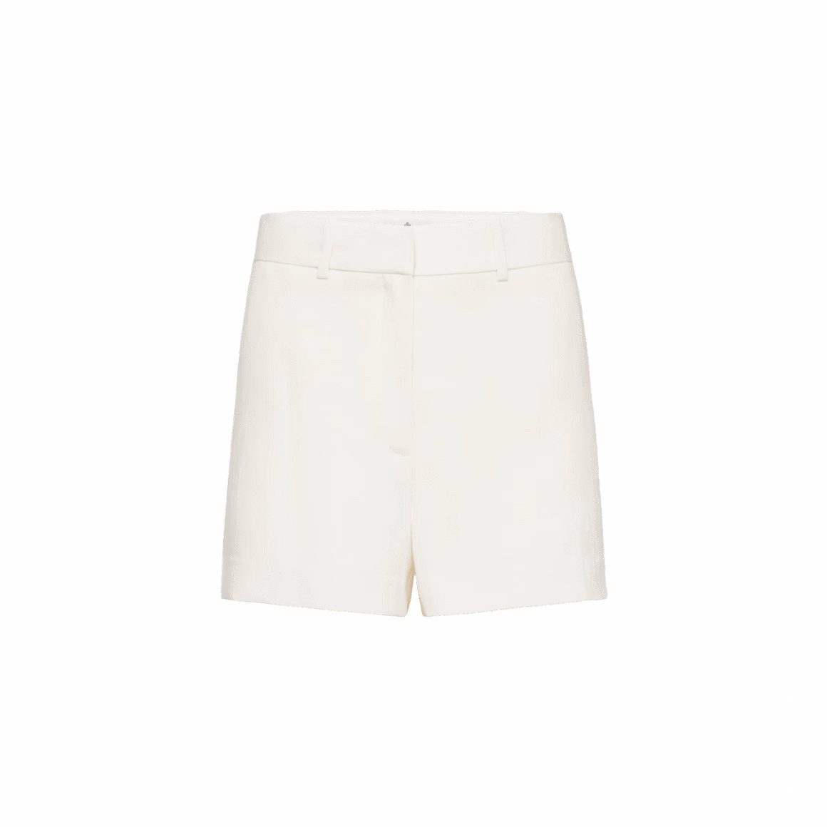 Tailored cream-colored short with clean lines and structured fit from Babaton